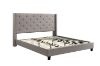 Picture of Test No Order - ELY Fabric Bed Frame in Queen/King Size (Beige)