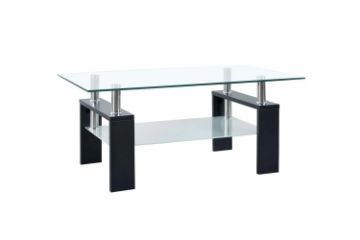 Picture of Test No Order - HORIZON Glass Coffee Table in 2 Sizes (Black Veneer)