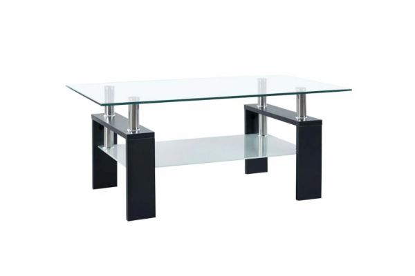 Picture of Test No Order - HORIZON Glass Coffee Table in 2 Sizes (Black Veneer)