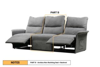 Picture of Test No Order - Galaxy Modular Power Recliner  System -  Part B  (1S Armless Seat)