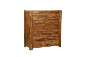 Picture of Test No Order - (FLOOR MODEL CLEARANCE) MALAGA 6-Drawer Tallboy (Brown)