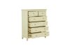 Picture of Test No Order - (FLOOR MODEL CLEARANCE) ELIZABETH 6-Drawer Tallboy (Cream) 