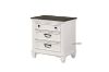 Picture of Test No Order - (FLOOR MODEL CLEARANCE) CHARLES Bedside Table (White & Grey)