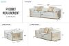 Picture of Test No Order - ANCONA 3/2/1 Seater Velvet Sofa (Beige)