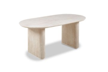 Picture of Test No Order - DASH 180 Dining Table (White Travertine)