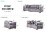 Picture of Test No Order - VEGAS 3/2/1 Seater Chesterfield Velvet Sofa Range (Grey)