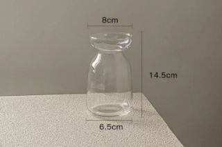 Picture of Test No Order - CONICAL Colourful Glass Vase - Transparent