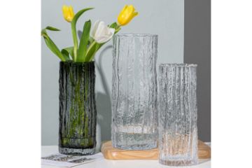 Picture of Test No Order - GLACIER-SHAPED Tall/Short Glass Vase (Transparent/Smoke Grey)