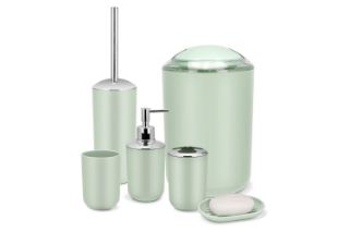 Picture of Test No Order - HOUSEHOLD Bathroom Accessories (Green) - 6-Piece Set