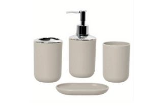 Picture of Test No Order - HOUSEHOLD Bathroom Accessories (Beige) - 4-Piece Set