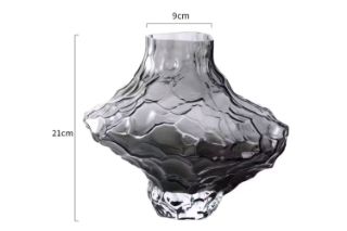 Picture of Test No Order - VALLEY  Special-Shaped Glass Vase (Grey) - Tall