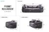 Picture of Test No Order - PIEDMONT 3/2/1 Seater Chesterfield Velvet Sofa Range (Grey)