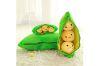 Picture of Test No Order - LOVELY PEA POD SHAPE H70 Plush Bean Bag with 3 Smiling Beans Soft Pillow 