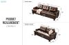 Picture of Test No Order - KNOLLWOOD 3/2 Seater Air Leather Sofa Set (Brown)