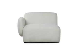 Picture of Test No Order - SUMMIT Fabric Modular Corner Sofa (White) - Seat with Left Hand Facing Arm