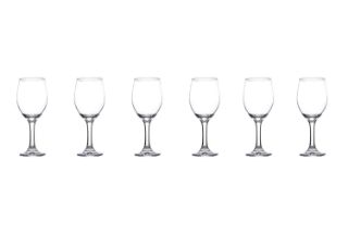 Picture of Test No Order - 3657 Transparent Wine Glass (300ml) - 6 Glasses in 1 Set