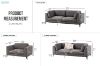 Picture of Test No Order - AMELIE 3/2/1 Seater Fabric Sofa Range (Dark Grey)