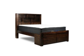 Picture of Test No Order - MALAGA Storage Bed Frame In Queen Size (Walnut)