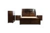 Picture of Test No Order - MALAGA 4PC Storage Bedroom Set in Queen Size (Walnut)