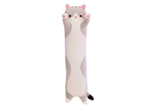 Picture of Test No Order - CUTE CAT Plush Cushion / Pillow  (Grey) - 150cm