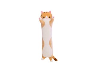 Picture of Test No Order - CUTE CAT Plush Cushion / Pillow  (Brown) - 90cm