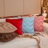 Picture of Test No Order - FLUFFY Embroidery Pillow Cushion with Inner Assorted (45cmx45cm) - Bright Red