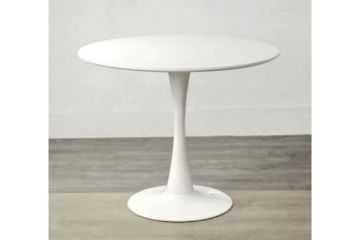 Picture of Test No Order - (FLOOR MODEL CLEARANCE) TULIP Round Dining Table (White) - 100cm Diameter Table