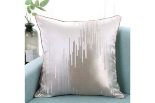 Picture of Test No Order - EUROPEAN Embroidered Cushion - Silver Grey