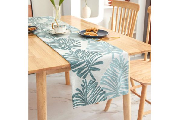 Picture of Test No Order - DOUBLE-SIDED Printed Table Runner/Bed Runner (Teal)