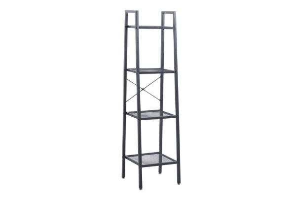 Picture of Test No Order - AIDEN H136 Narrow 4-Tier Shelf (Black)