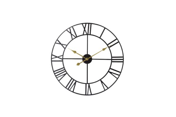 Picture of Test No Order - ROMA 60 Metal Wall Clock (Black)