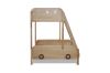 Picture of Test No Order - CARRIAGE Solid Pine Wood Single Over Double Bunk Bed (Natural)