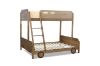 Picture of Test No Order - CARRIAGE Solid Pine Wood Single Over Double Bunk Bed (Natural)