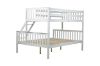 Picture of Test No Order - VICKY Solid Pine Wood Single Over Double Bunk Bed (White) 