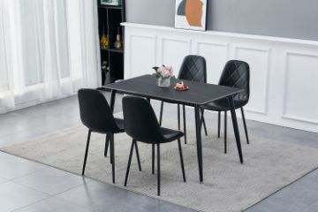 Picture of Test No Order - YOONA 5PC 1.2M Sintered Stone Top Dining Set