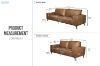 Picture of Test No Order - EASTWOOD 3/2 Seater Air Leather Sofa Range (Brown)