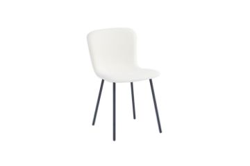 Picture of Test No Order - BAEKELAND Teddy Fabric Dining Chair (White)