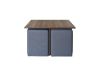 Picture of Test No Order - IRENE 5PC 70cm Square Coffee Table with 4 Stools