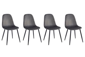 Picture of Test No Order - HASAN Velvet Dining Chair  - 4 Chairs in 1 Carton