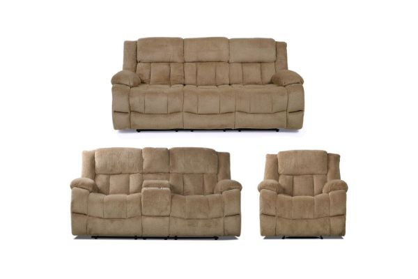 Picture of Test No Order - MAKO Fabric Reclining Sofa - 1R + 2RRC + 3RR