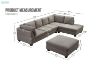 Picture of Test No Order - LIBERTY Sectional Fabric Sofa with Ottoman (Light Grey)