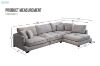 Picture of Test No Order - WONDERLAND Feather-Filled Fabric Sectional Sofa