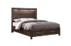 Picture of Test No Order - HOPKINS Storage Bed Frame with Built-in Shelf & Lamps in Queen Size