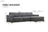 Picture of Test No Order - SIESTA Sectional Fabric Sofa Range (Dark Grey)