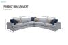 Picture of Test No Order - GOODWIN Feather Filled Sectional Sofa | Dust, Water & Oil resistant (Light Grey)