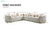 Picture of Test No Order - PIEDMONT Chesterfield Velvet Sectional Sofa (Beige)