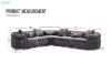 Picture of Test No Order - PIEDMONT Chesterfield Velvet Sectional Sofa (Grey)