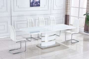 Picture of Test No Order - (FLOOR MODEL CLEARANCE) OUTRIDER 1.4M-1.8M Extendable Dining Table (White Gloss)