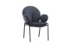 Picture of Test No Order - OLA Velvet Armchair with Black Legs (Dark Grey)