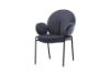 Picture of Test No Order - OLA Velvet Armchair with Black Legs (Dark Grey)